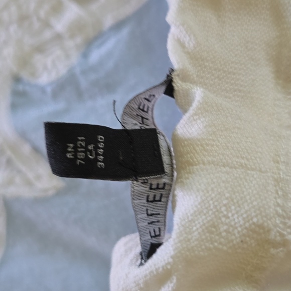 Eileen Fisher white washable stretch crepe lantern ankle pants size PP - Picture 12 of 12